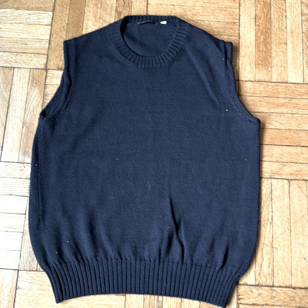 Vintage Helmut Lang wool vest dark blue size M